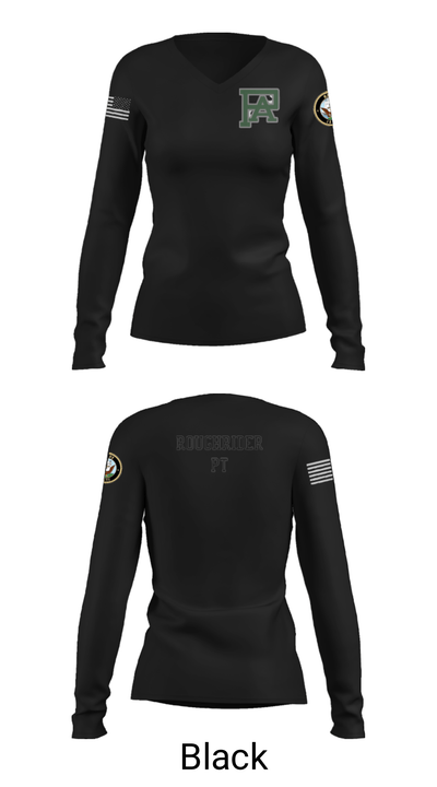ROUGHRIDER COMPANY 12289453 Women's Long Sleeve V-neck Shirt - 23