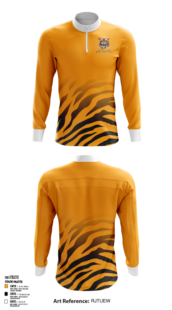 Quarter Zip Jacket, Crystal Lake Central High School Basketball, Men's Basketball, Teamtime, Team time, sublimation, custom sports apparel, team uniforms, spirit wear, spiritwear, sports uniforms, custom shirts, team store, custom team store, fundraiser sports, apparel fundraiser
