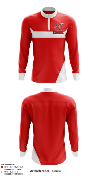 Quarter Zip Jacket, Cobre High School, Spirit Store, Teamtime, Team time, sublimation, custom sports apparel, team uniforms, spirit wear, spiritwear, sports uniforms, custom shirts, team store, custom team store, fundraiser sports, apparel fundraiser