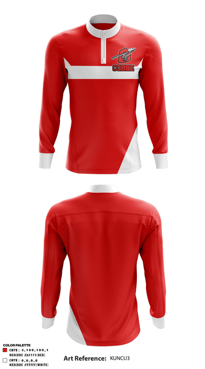 Cobre High School 11703471 Quarter Zip Jacket - 1