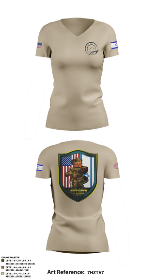Women's Short Sleeve Vneck Shirt, , Army, Teamtime, Team time, sublimation, custom sports apparel, team uniforms, spirit wear, spiritwear, sports uniforms, custom shirts, team store, custom team store, fundraiser sports, apparel fundraiser
