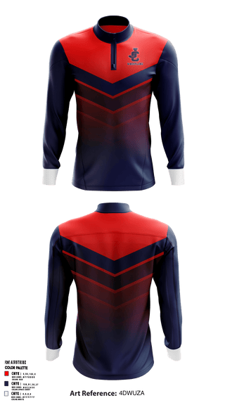 Quarter Zip Jacket, Jefferson County High School Wrestling, Wrestling, Teamtime, Team time, sublimation, custom sports apparel, team uniforms, spirit wear, spiritwear, sports uniforms, custom shirts, team store, custom team store, fundraiser sports, apparel fundraiser