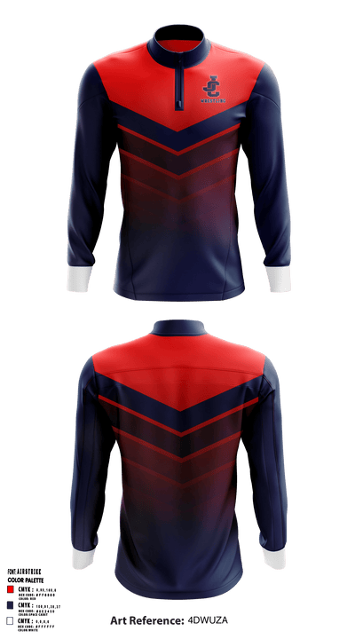 Jefferson County High School Wrestling 39623353 Quarter Zip Jacket - 2