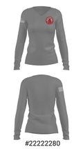 Oak-Land Middle School Cross Country 84378074 Women's Long Sleeve V-neck Shirt - 26