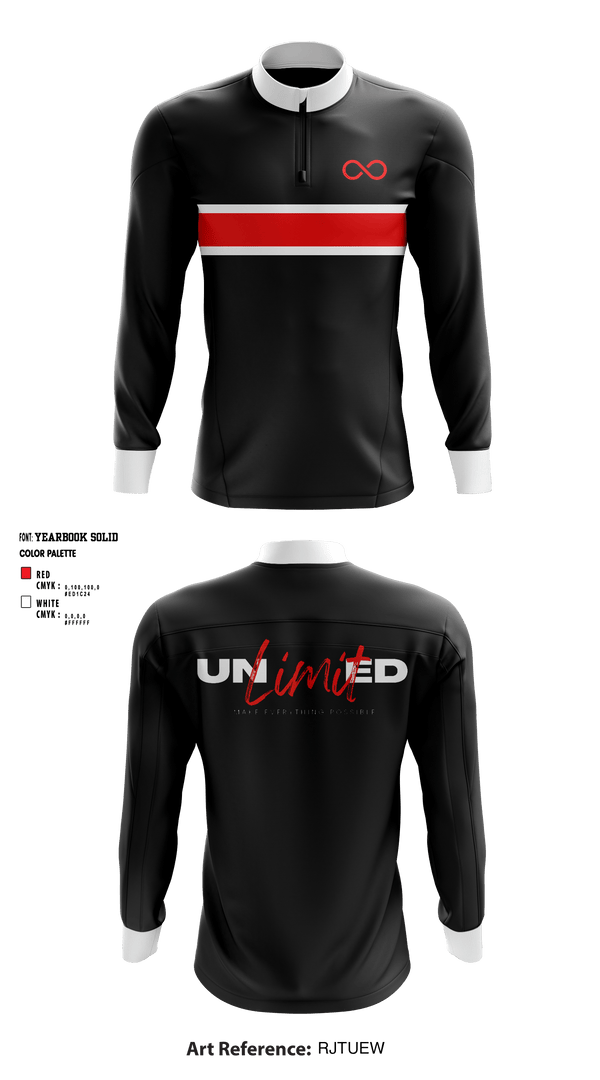 Quarter Zip Jacket, UNlimitEDUNlimitED, , Teamtime, Team time, sublimation, custom sports apparel, team uniforms, spirit wear, spiritwear, sports uniforms, custom shirts, team store, custom team store, fundraiser sports, apparel fundraiser