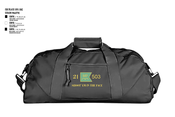 Duffle Bag, 21ST MILITARY POLICE COMPANY (AIRBORNE), Army, Teamtime, Team time, sublimation, custom sports apparel, team uniforms, spirit wear, spiritwear, sports uniforms, custom shirts, team store, custom team store, fundraiser sports, apparel fundraiser