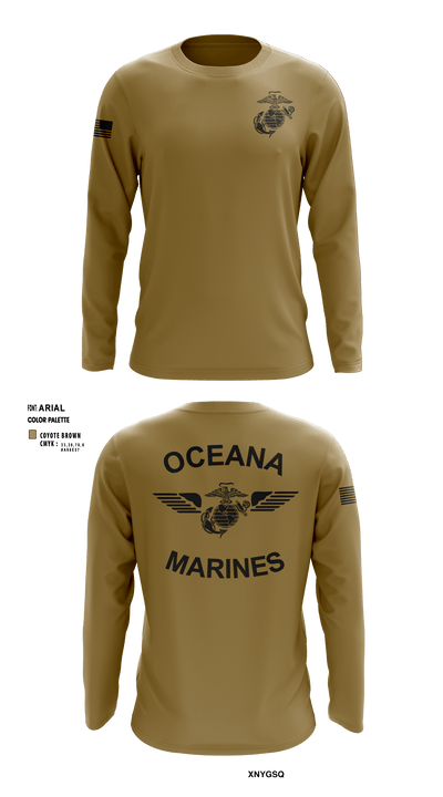 Oceana Marines 61589577 Long Sleeve Performance Shirt - 3
