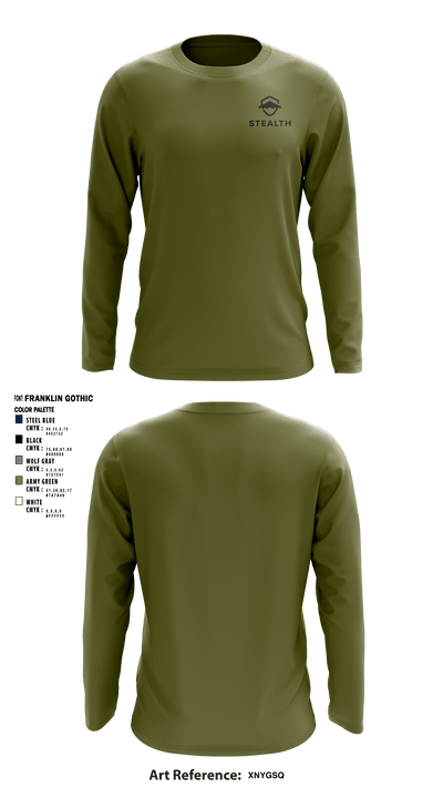Stealth customs 84323734 Long Sleeve Performance Shirt - 5