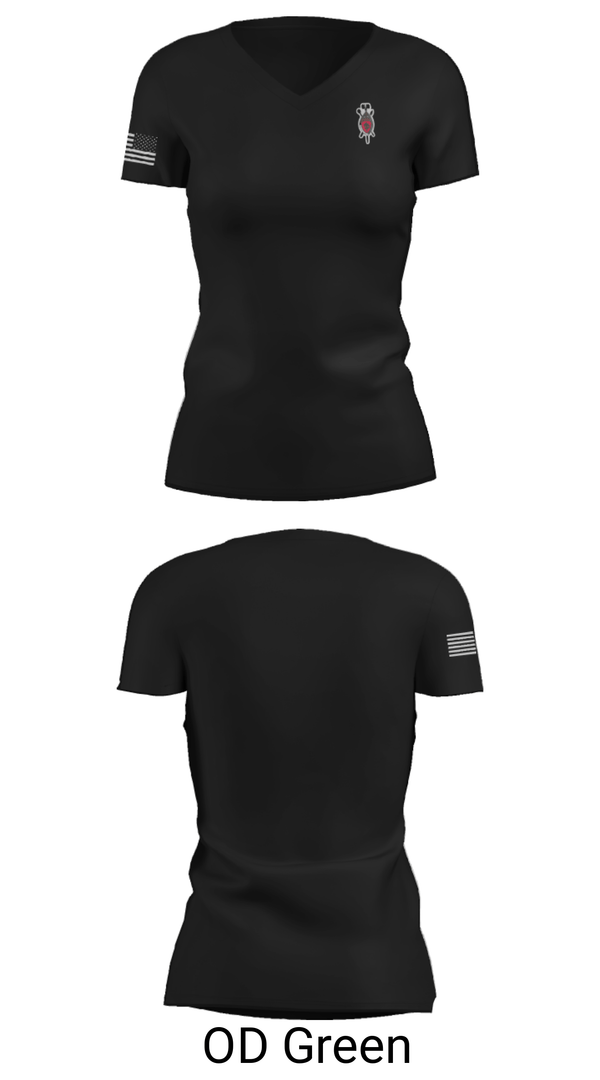 Women's Short Sleeve Vneck Shirt, , Army, Teamtime, Team time, sublimation, custom sports apparel, team uniforms, spirit wear, spiritwear, sports uniforms, custom shirts, team store, custom team store, fundraiser sports, apparel fundraiser