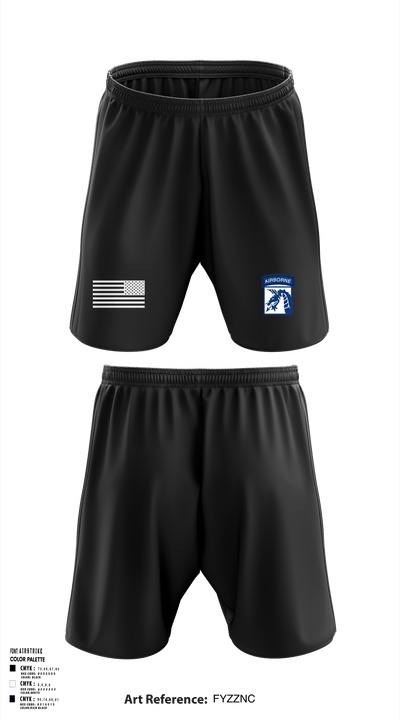 XVIII AIRBORNE CORPS RECEPTION COMPANY 60153280 Athletic Shorts With Pockets - 1