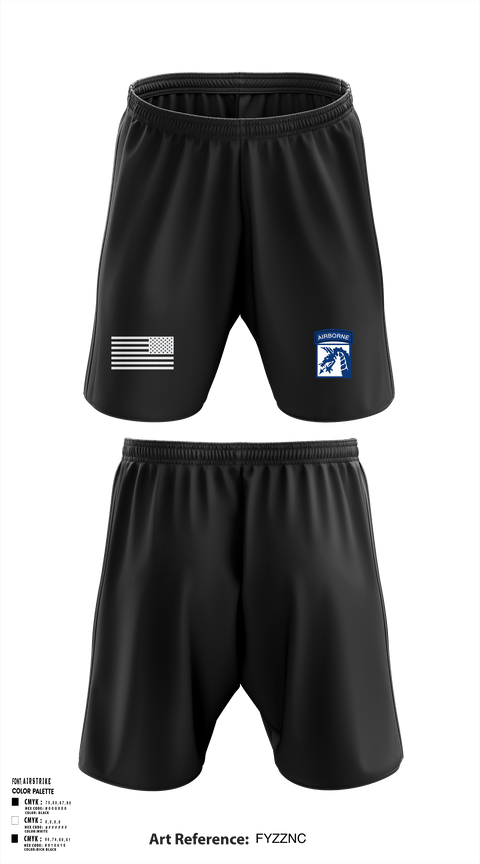 Athletic Shorts With Pockets, XVIII AIRBORNE CORPS RECEPTION COMPANY, Army, Teamtime, Team time, sublimation, custom sports apparel, team uniforms, spirit wear, spiritwear, sports uniforms, custom shirts, team store, custom team store, fundraiser sports, apparel fundraiser