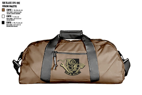 Duffle Bag, 1438th CTC, National Guard, Teamtime, Team time, sublimation, custom sports apparel, team uniforms, spirit wear, spiritwear, sports uniforms, custom shirts, team store, custom team store, fundraiser sports, apparel fundraiser