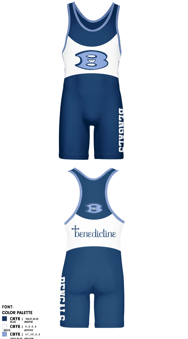 Wrestling Singlet, Benedictine Wrestling, Wrestling, Teamtime, Team time, sublimation, custom sports apparel, team uniforms, spirit wear, spiritwear, sports uniforms, custom shirts, team store, custom team store, fundraiser sports, apparel fundraiser