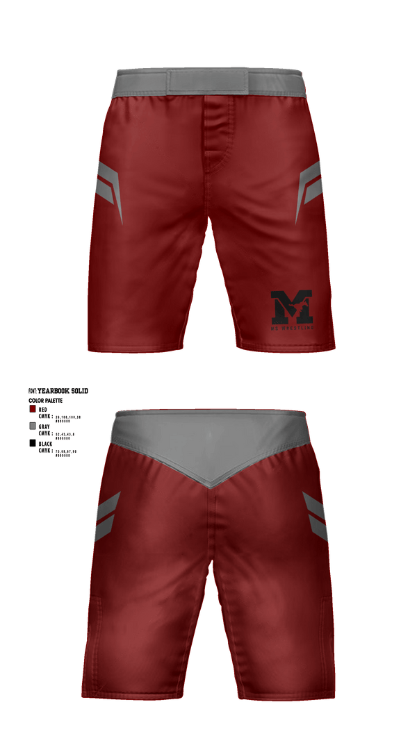 Fight Shorts, Mount Vernon High School Wrestling, Wrestling, Teamtime, Team time, sublimation, custom sports apparel, team uniforms, spirit wear, spiritwear, sports uniforms, custom shirts, team store, custom team store, fundraiser sports, apparel fundraiser