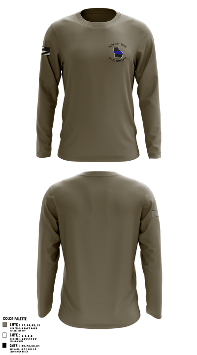 Richmond Police 16906536 Long Sleeve Performance Shirt - 1