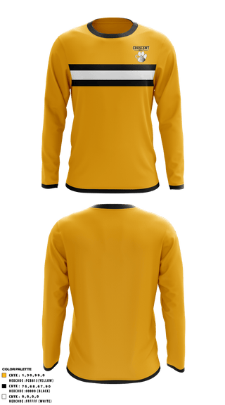 Long Sleeve Performance Shirt, Crescent High School Golf, Golf, Teamtime, Team time, sublimation, custom sports apparel, team uniforms, spirit wear, spiritwear, sports uniforms, custom shirts, team store, custom team store, fundraiser sports, apparel fundraiser