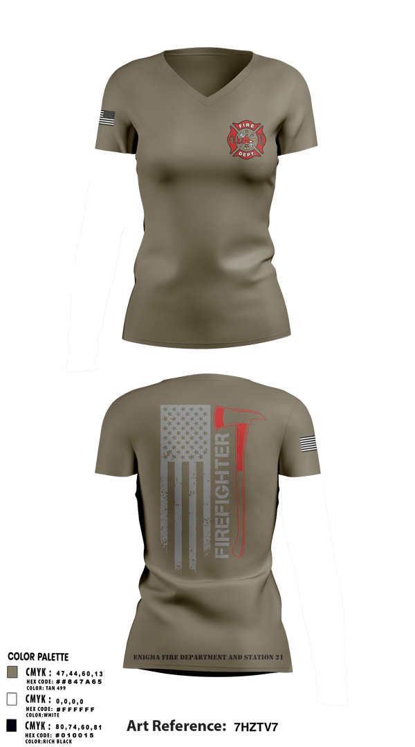 Women's Short Sleeve Vneck Shirt, enigma, station 21, Fire Department, Teamtime, Team time, sublimation, custom sports apparel, team uniforms, spirit wear, spiritwear, sports uniforms, custom shirts, team store, custom team store, fundraiser sports, apparel fundraiser