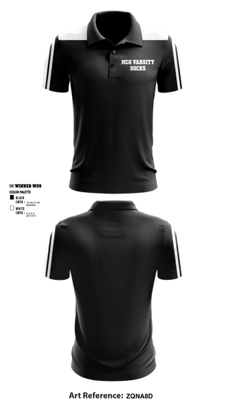 Short Sleeve Performance Polo, McG Varsity, School Spirit Store, Teamtime, Team time, sublimation, custom sports apparel, team uniforms, spirit wear, spiritwear, sports uniforms, custom shirts, team store, custom team store, fundraiser sports, apparel fundraiser