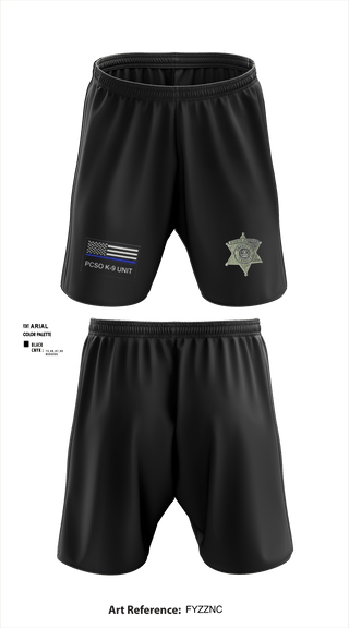 Athletic Shorts With Pockets, PCSO K-9 INTERDICTION, Police, Teamtime, Team time, sublimation, custom sports apparel, team uniforms, spirit wear, spiritwear, sports uniforms, custom shirts, team store, custom team store, fundraiser sports, apparel fundraiser