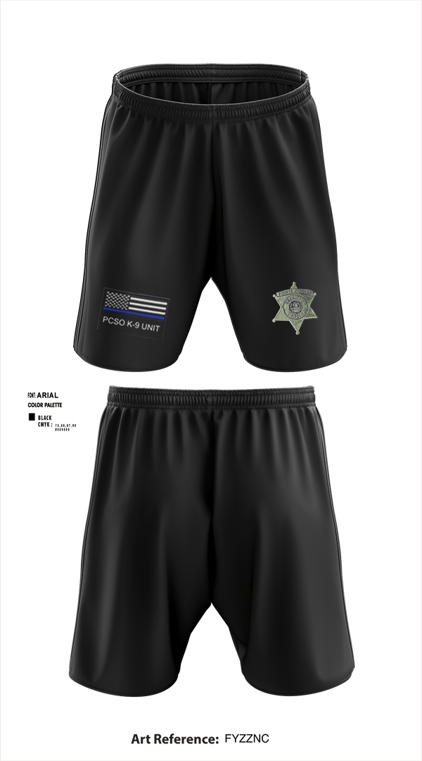 Athletic Shorts With Pockets, PCSO K-9 INTERDICTION, Police, Teamtime, Team time, sublimation, custom sports apparel, team uniforms, spirit wear, spiritwear, sports uniforms, custom shirts, team store, custom team store, fundraiser sports, apparel fundraiser