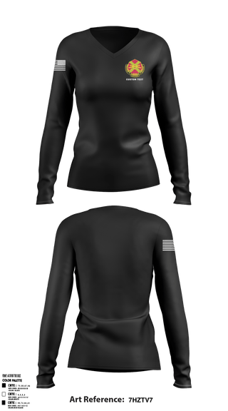 Women's Long Sleeve Vneck Shirt, , Army, Teamtime, Team time, sublimation, custom sports apparel, team uniforms, spirit wear, spiritwear, sports uniforms, custom shirts, team store, custom team store, fundraiser sports, apparel fundraiser