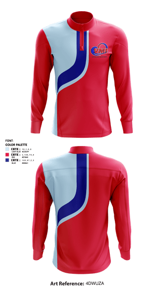 Quarter Zip Jacket, VMIVMI, , Teamtime, Team time, sublimation, custom sports apparel, team uniforms, spirit wear, spiritwear, sports uniforms, custom shirts, team store, custom team store, fundraiser sports, apparel fundraiser