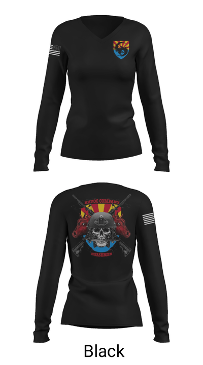Student Holds Co. 51086881 Women's Long Sleeve V-neck Shirt - 39