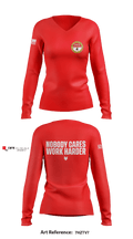 HHT  1-112TH CAV RGMT 85505859 Women's Long Sleeve V-neck Shirt - 1