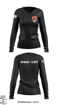 24th WMD-CST 54674045 Women's Long Sleeve V-neck Shirt - 3