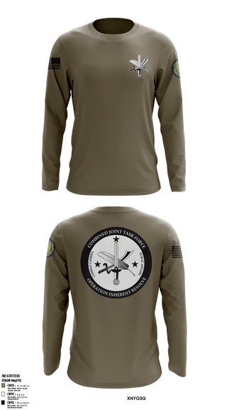 Long Sleeve Performance Shirt, CJTF-OIR PAO, Army, Teamtime, Team time, sublimation, custom sports apparel, team uniforms, spirit wear, spiritwear, sports uniforms, custom shirts, team store, custom team store, fundraiser sports, apparel fundraiser