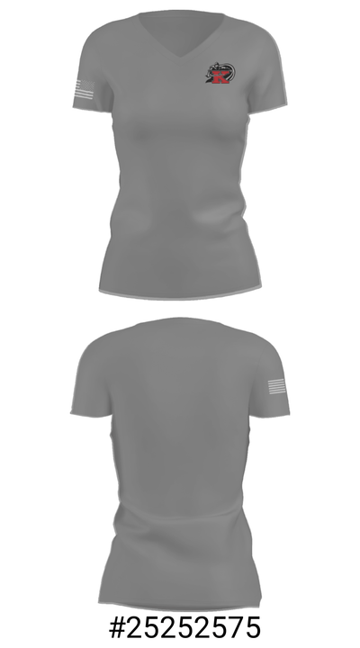 King's School High School Golf 51322311 Women's Short Sleeve V-neck Shirt - 24