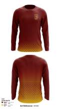 Hillsborough High School Gymnastics 65140177 Long Sleeve Performance Shirt - 1