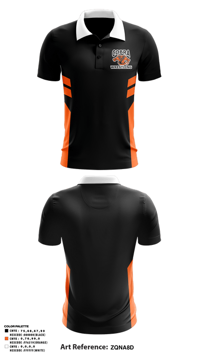 Cobra Wrestling 69728569 Short Sleeve Performance Polo - 1