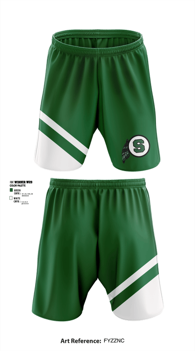 Schuyler Central High School Cheer 82314390 Athletic Shorts With Pockets - 1