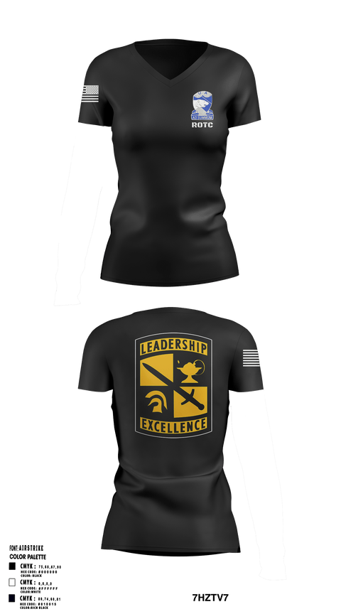 Women's Short Sleeve Vneck Shirt, Army ROTCArmy ROTC, Army, Teamtime, Team time, sublimation, custom sports apparel, team uniforms, spirit wear, spiritwear, sports uniforms, custom shirts, team store, custom team store, fundraiser sports, apparel fundraiser