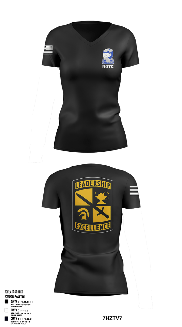 Women's Short Sleeve Vneck Shirt, Army ROTCArmy ROTC, Army, Teamtime, Team time, sublimation, custom sports apparel, team uniforms, spirit wear, spiritwear, sports uniforms, custom shirts, team store, custom team store, fundraiser sports, apparel fundraiser
