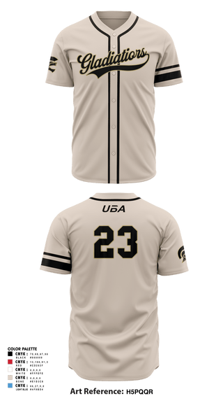 Full Button Baseball Jersey, Gladiator Gold, Baseball, Teamtime, Team time, sublimation, custom sports apparel, team uniforms, spirit wear, spiritwear, sports uniforms, custom shirts, team store, custom team store, fundraiser sports, apparel fundraiser