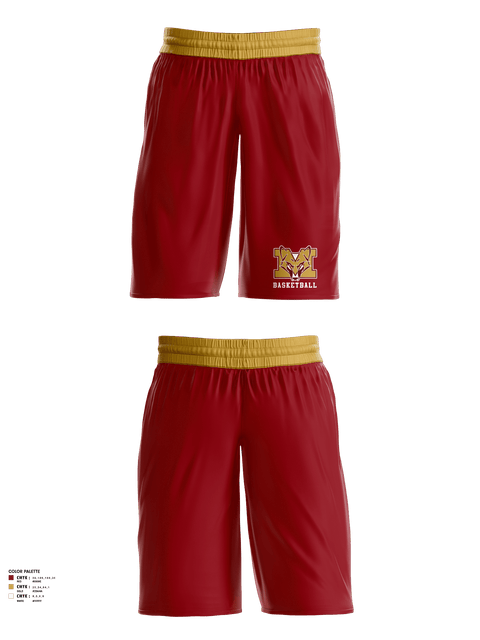 Womens Basketball Shorts, Marion High School Basketball, Women's Basketball, Teamtime, Team time, sublimation, custom sports apparel, team uniforms, spirit wear, spiritwear, sports uniforms, custom shirts, team store, custom team store, fundraiser sports, apparel fundraiser