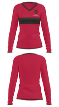 Wolf’s Transportation 67202447 Women's Long Sleeve V-neck Shirt - 24