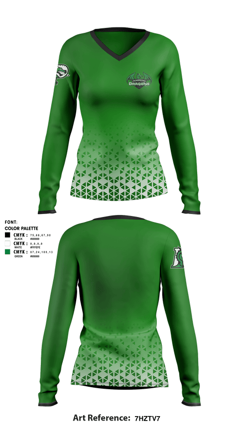 Women's Long Sleeve Vneck Shirt, Pembroke High School Diving, Spirit Store, Teamtime, Team time, sublimation, custom sports apparel, team uniforms, spirit wear, spiritwear, sports uniforms, custom shirts, team store, custom team store, fundraiser sports, apparel fundraiser