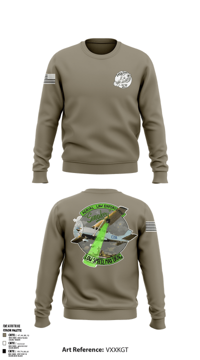 Washington State Patrol Aviation 88282662 Crew Neck Sweatshirt - 50