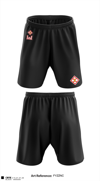 344th CEC 63677507 Athletic Shorts With Pockets - 1