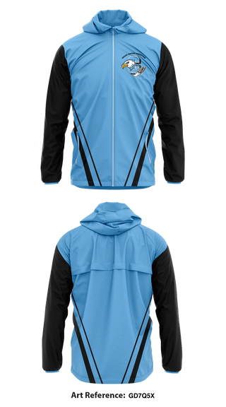 Windbreaker, Grand Rapids Christian Eagles, Track & Field, Teamtime, Team time, sublimation, custom sports apparel, team uniforms, spirit wear, spiritwear, sports uniforms, custom shirts, team store, custom team store, fundraiser sports, apparel fundraiser