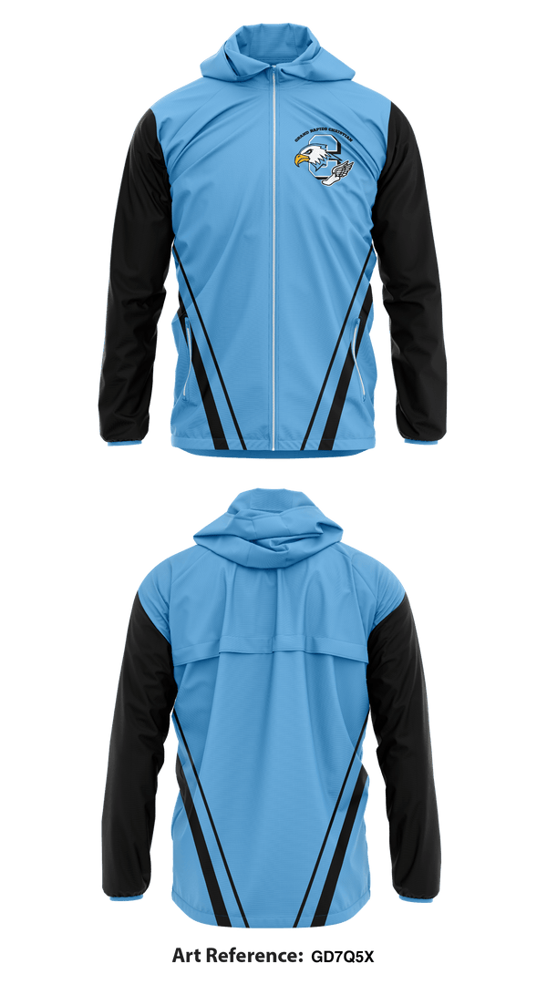 Windbreaker, Grand Rapids Christian Eagles, Track & Field, Teamtime, Team time, sublimation, custom sports apparel, team uniforms, spirit wear, spiritwear, sports uniforms, custom shirts, team store, custom team store, fundraiser sports, apparel fundraiser