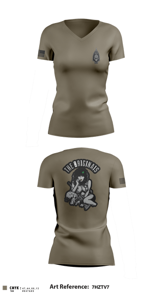 Women's Short Sleeve Vneck Shirt, , Army, Teamtime, Team time, sublimation, custom sports apparel, team uniforms, spirit wear, spiritwear, sports uniforms, custom shirts, team store, custom team store, fundraiser sports, apparel fundraiser