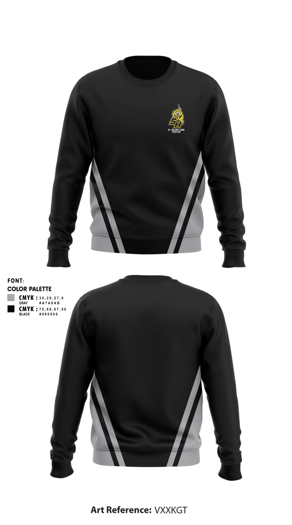 Crew Neck Sweatshirt, St Helens High School Wrestling, Wrestling, Teamtime, Team time, sublimation, custom sports apparel, team uniforms, spirit wear, spiritwear, sports uniforms, custom shirts, team store, custom team store, fundraiser sports, apparel fundraiser