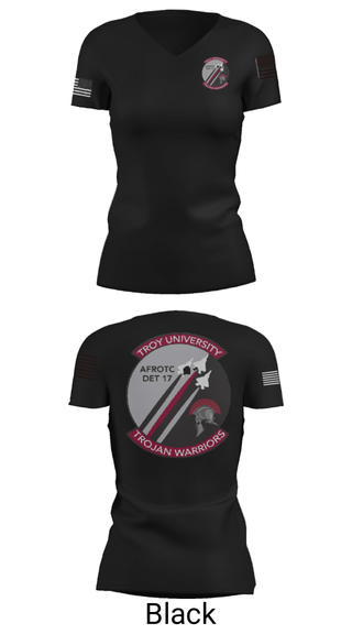 Women's Short Sleeve Vneck Shirt, , Air Force, Teamtime, Team time, sublimation, custom sports apparel, team uniforms, spirit wear, spiritwear, sports uniforms, custom shirts, team store, custom team store, fundraiser sports, apparel fundraiser