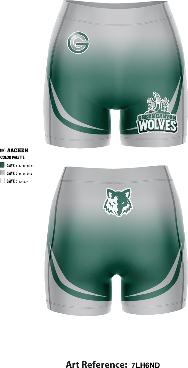Women's Compression Shorts, Green Canyon High School Wrestling, Wrestling, Teamtime, Team time, sublimation, custom sports apparel, team uniforms, spirit wear, spiritwear, sports uniforms, custom shirts, team store, custom team store, fundraiser sports, apparel fundraiser