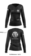 Exile Solutions 31522554 Women's Long Sleeve V-neck Shirt - 1