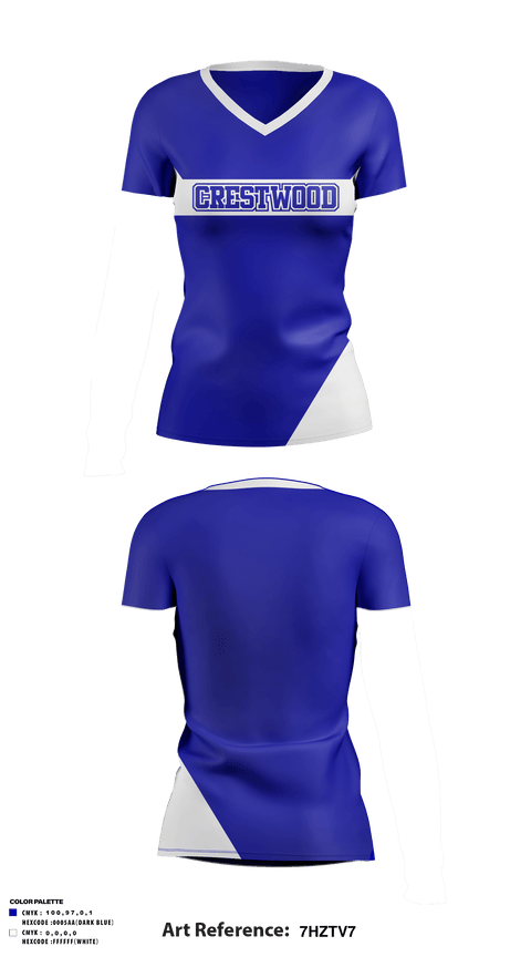 Women's Short Sleeve Vneck Shirt, Crestwood Elementary School, Spirit Store, Teamtime, Team time, sublimation, custom sports apparel, team uniforms, spirit wear, spiritwear, sports uniforms, custom shirts, team store, custom team store, fundraiser sports, apparel fundraiser